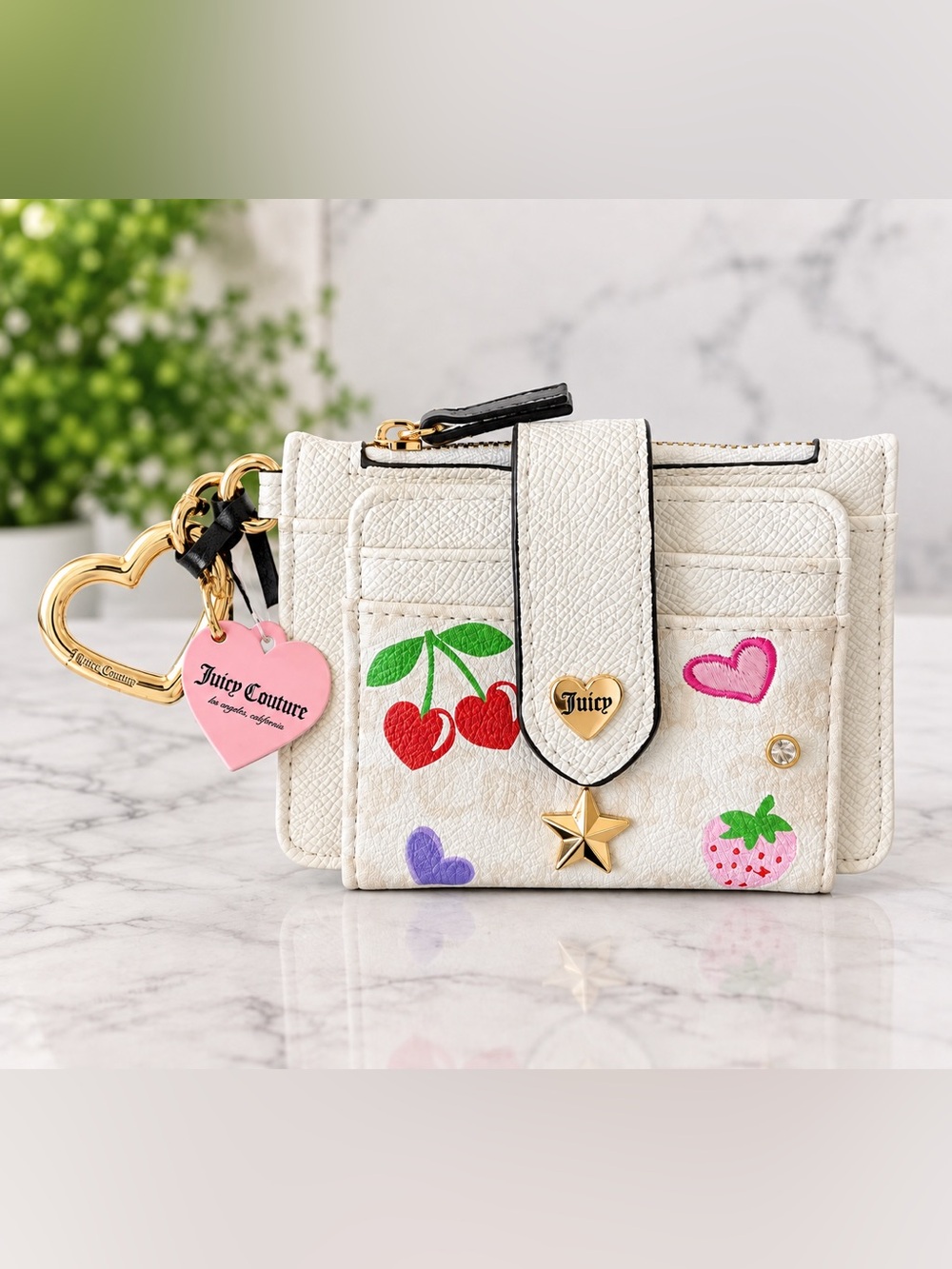 Juicy Couture White Snap Wallet NWT